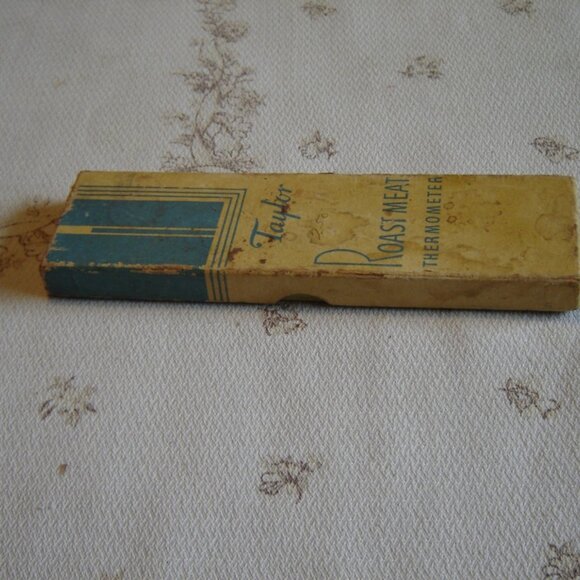 Vintage Taylor #5936 roast thermometer 1950s in original box VGU - Picture 4 of 6